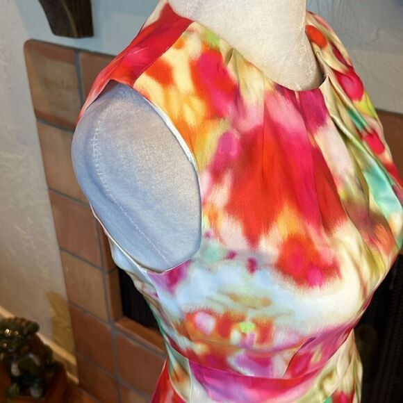 Kate Spade Sleeveless Springtime Watercolor Dress, 00! - Picture 4 of 9